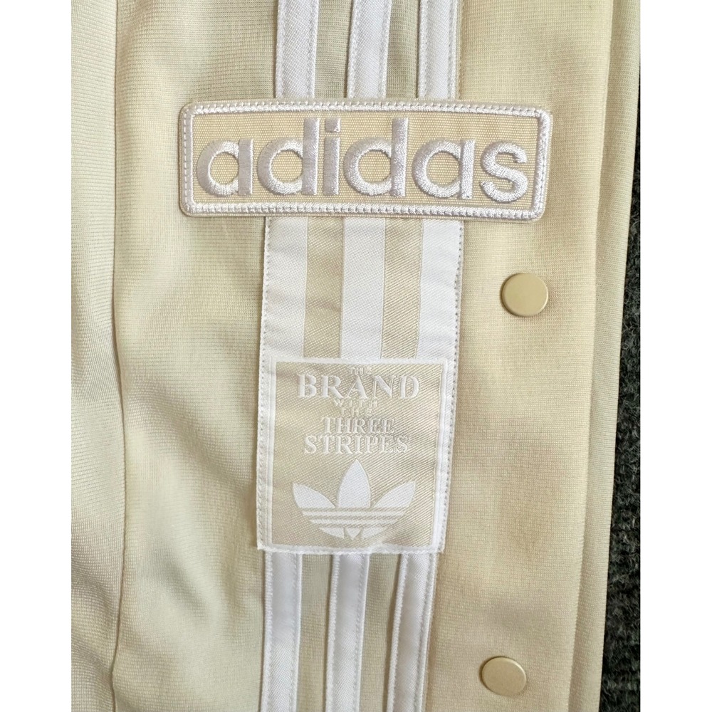 Men's Adidas Originals Adibreak Tearaway Snap Track Pants - White 2X
